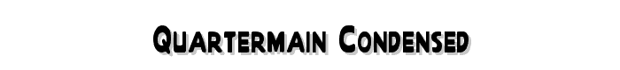 Quartermain Condensed font